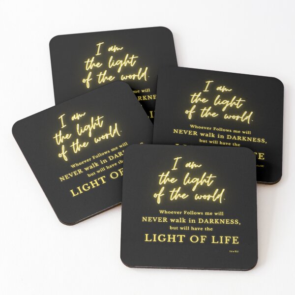 Item preview, I am the Light of the World - light of life inspirational design designed and sold by Ceramic Scripture.