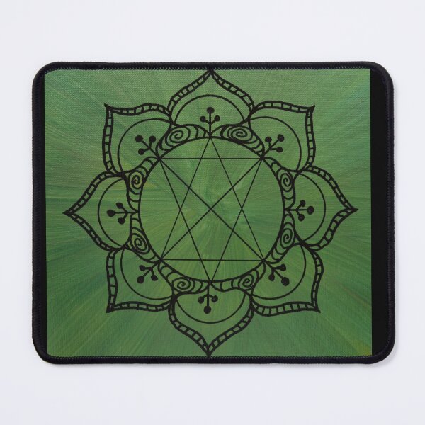 Item preview, HEART CHAKRA MANDALA ~ SACRED GEOMETRY FOR THE SOUL ~GREEN designed and sold by Ann Chatfield.