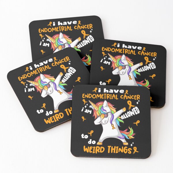 Item preview, Endometrial Cancer Awareness Funny I have Endometrial Cancer i'm allowed to do Weird Things! designed and sold by JanetShop809.