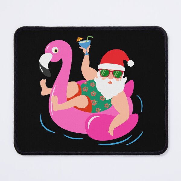 Item preview, Funny Pool Party Santa Sunglasses Flamingo Christmas designed and sold by sundae-artisan.