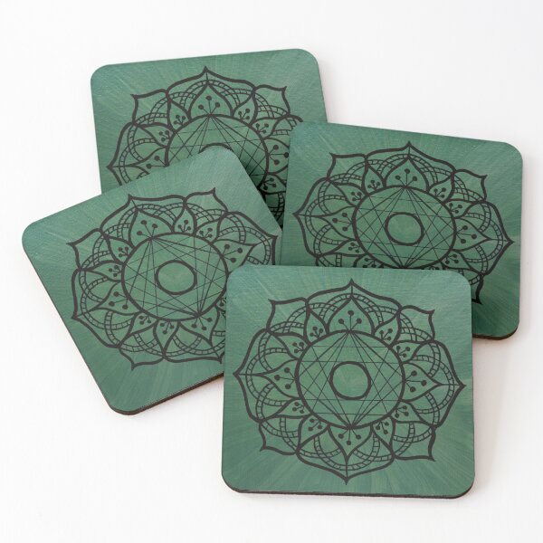 Item preview, THROAT CHAKRA  MANDALA ~ SACRED GEOMETRY FOR THE SOUL ~TURQUOISE  designed and sold by Ann Chatfield.