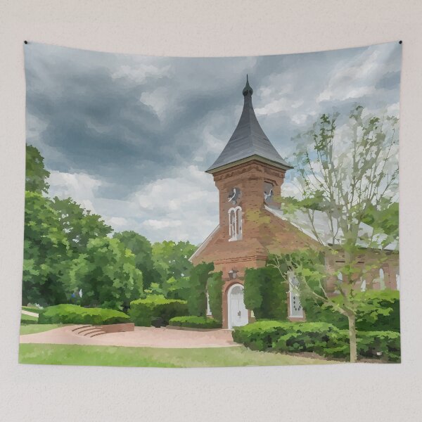 Item preview, University Chapel in Lexington Virginia - Watercolour Style designed and sold by WWWC2288.