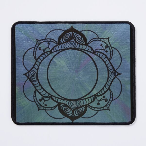 Item preview, THIRD EYE CHAKRA MANDALA ~ SACRED GEOMETRY FOR THE SOUL ~ BLUE designed and sold by Ann Chatfield.