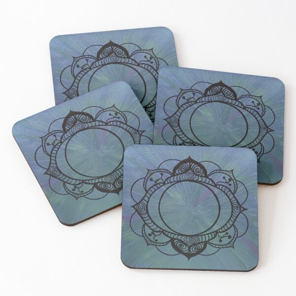 Item preview, THIRD EYE CHAKRA MANDALA ~ SACRED GEOMETRY FOR THE SOUL ~ BLUE  designed and sold by Ann Chatfield.