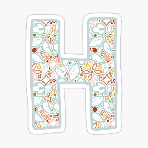 Letter H - Monogram Sticker
