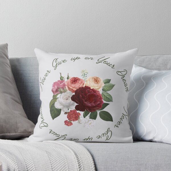 Item preview, Vintage Flowers Motivation Scriptures - Never Give up on Your Dreams designed and sold by danhoozem.