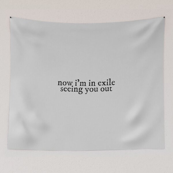 Item preview, now im in exile seeing you out exile Lyrics Taylor Swift designed and sold by BoldNFresh.
