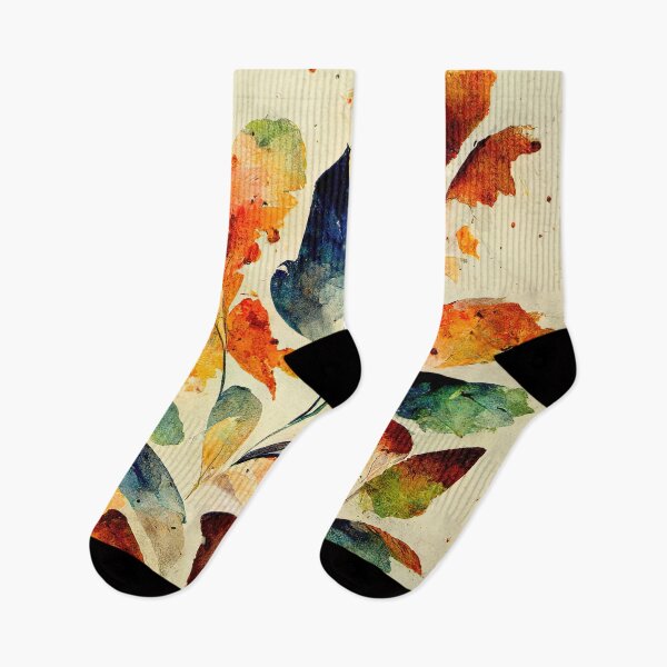 Item preview, Leaves in warm colors pattern designed and sold by AkiSunshin.
