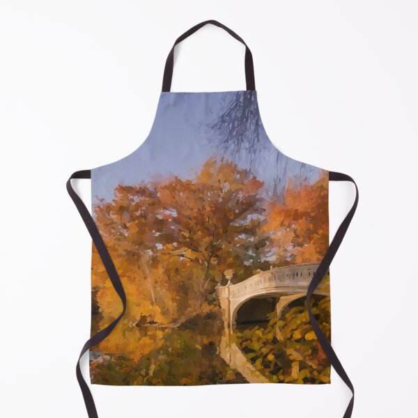 Item preview, Central Park Bridge in Fall - Watercolor Style designed and sold by WWWC2288.