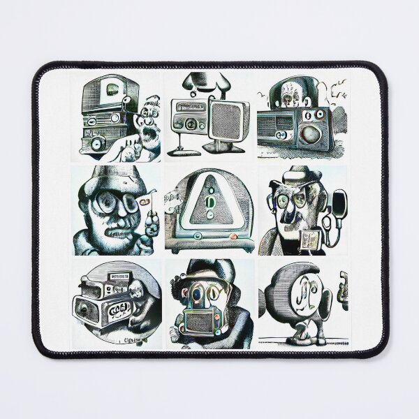 Item preview, Beware The Radio! in the style of R. Crumb designed and sold by bewaretheradio.