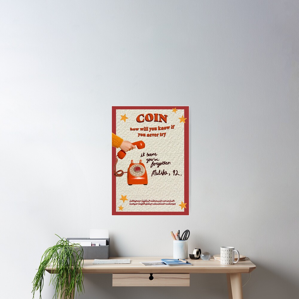 "COIN'S 'how will you know if you never try' album art" Poster for Sale