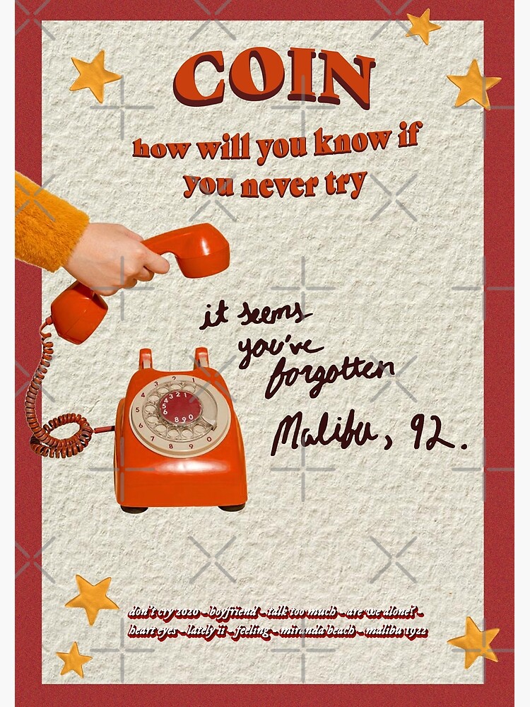 "COIN'S 'how will you know if you never try' album art" Photographic