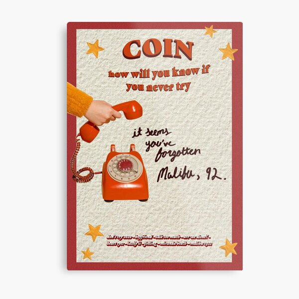 COIN'S 'how will you know if you never try' album art Metal Print