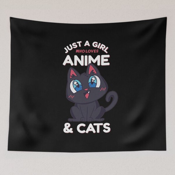 Item preview, Just a girl who loves anime and cute cats designed and sold by sportify.