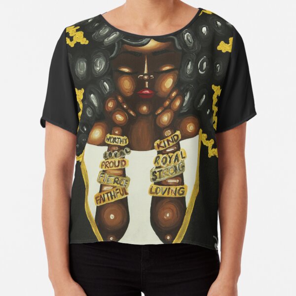 QUEENISMS Chiffon Top