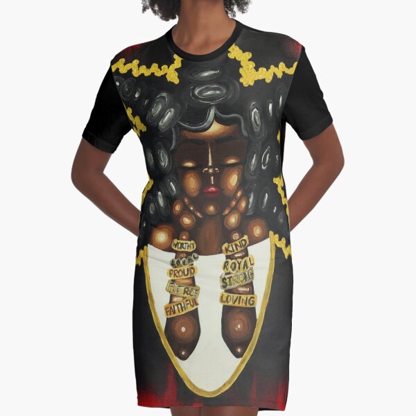 QUEENISMS Graphic T-Shirt Dress