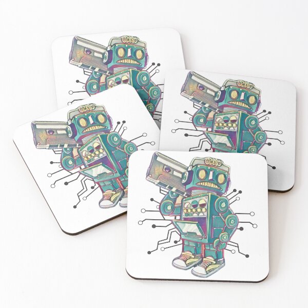 Item preview, retro robot designed and sold by Soofingscapes.