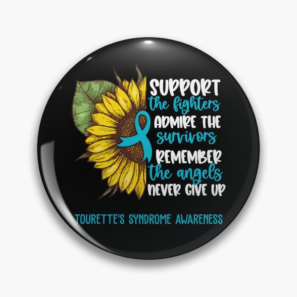 Item preview, Tourette's Syndrome Awareness - Support the Fighters Admire the Survivors Remember the Angels Never Give Up designed and sold by whlrcheryl.