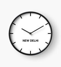 New Delhi Time Zone Newsroom Wall Clock Clock