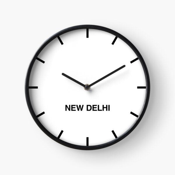 New Delhi Time Zone Newsroom Wall Clock Clock