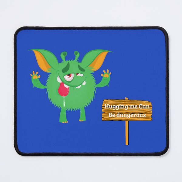 Item preview, Hugging Me Can Be Dangerous Funny Cute Cartoon Quote N10 designed and sold by KeysQuotes.