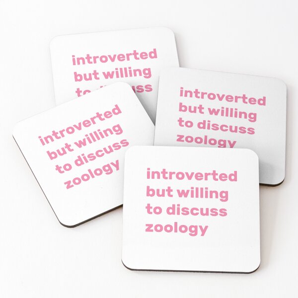 Item preview, Introverted but willing to discuss Zoology designed and sold by AdelDa19.