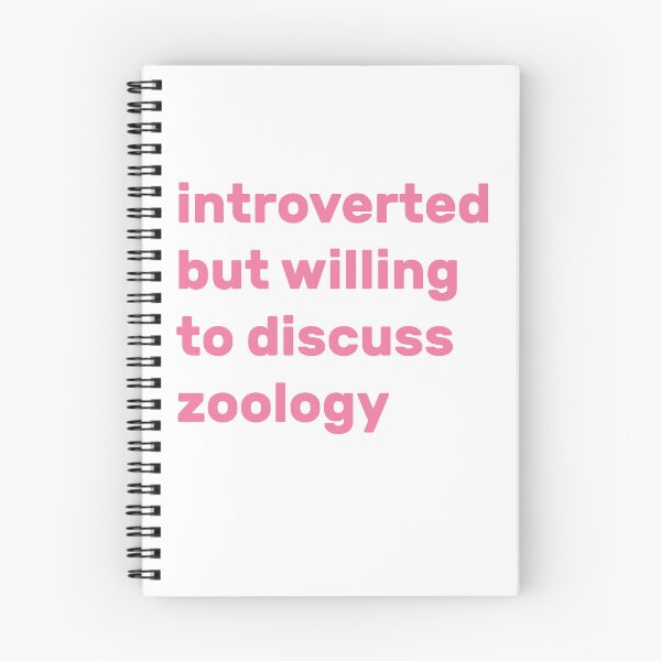 Item preview, Introverted but willing to discuss Zoology designed and sold by AdelDa19.