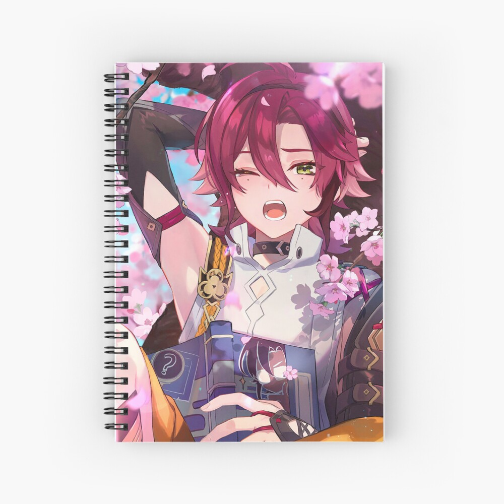 Cuaderno De Espiral Genshin Impact Arte Oficial De Cumpleaños De Heizou 2022 De Krimsy 5291