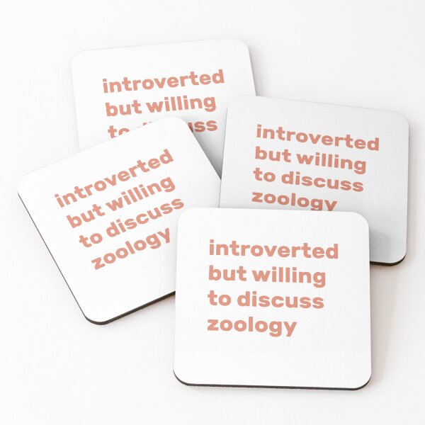 Item preview, Introverted but willing to discuss Zoology designed and sold by AdelDa19.