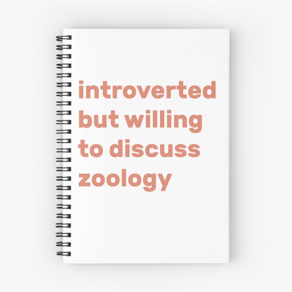Item preview, Introverted but willing to discuss Zoology designed and sold by AdelDa19.