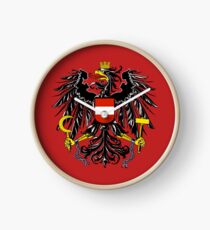 Coat of Arms Austria Clock