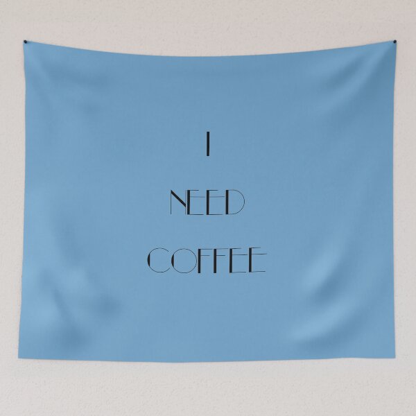 Item preview, I Need Coffee - Black Writing  designed and sold by ReimuMerkel.