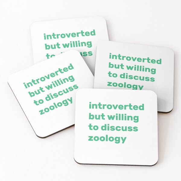 Item preview, Introverted but willing to discuss Zoology designed and sold by AdelDa19.
