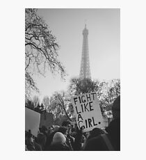 Fight Like a Girl Photographic Print