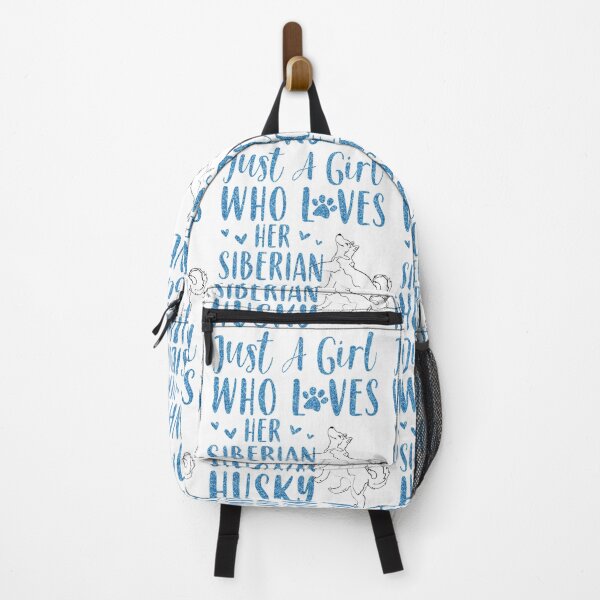 Item preview, Just a girl who loves her Siberian husky shirts, just a girl who loves her siberian husky masks, just a girl who loves her Siberian husky dress, just a girl who loves her Siberian husky hats designed and sold by Poussyarts.