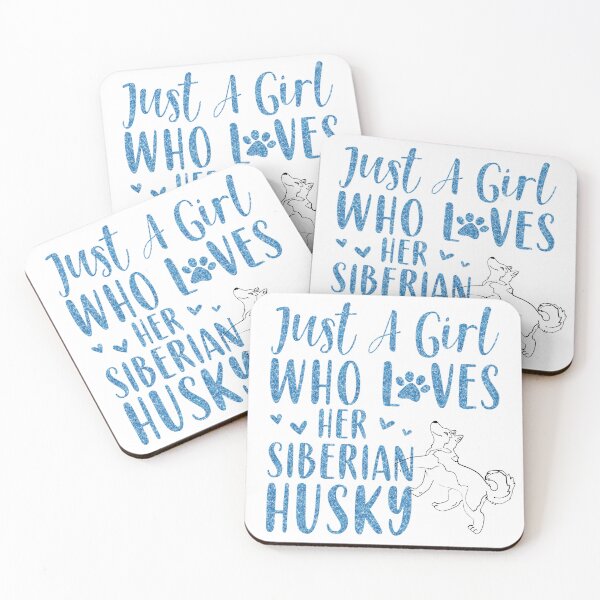 Item preview, Just a girl who loves her Siberian husky shirts, just a girl who loves her siberian husky masks, just a girl who loves her Siberian husky dress, just a girl who loves her Siberian husky hats  designed and sold by Poussyarts.