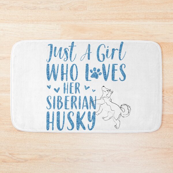 Item preview, Just a girl who loves her Siberian husky shirts, just a girl who loves her siberian husky masks, just a girl who loves her Siberian husky dress, just a girl who loves her Siberian husky hats  designed and sold by Poussyarts.