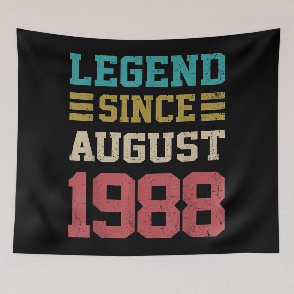 Item preview, 34 Years Old Gifts Legend Since August 1988th Birthday  designed and sold by judyufmi.