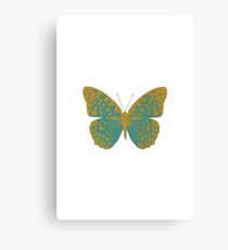 Green Butterfly Canvas Print