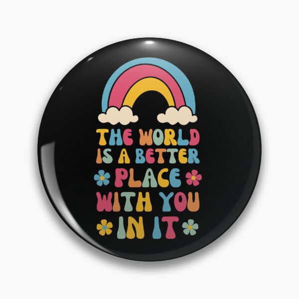 Item preview, The World Is A Better Place With You In It | Retro Motivational Quote Design designed and sold by appareltolove.