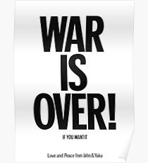 War Is over Poster Poster