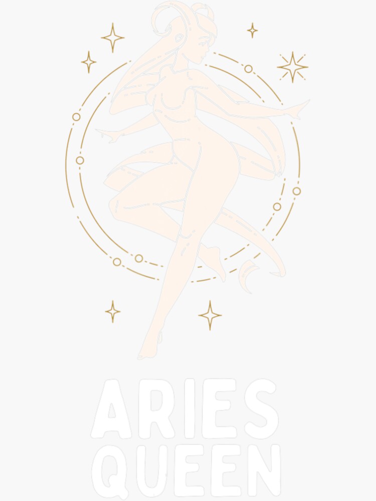 "Aries Astrology Horoscope Zodiac Aries Queen" Sticker for Sale by