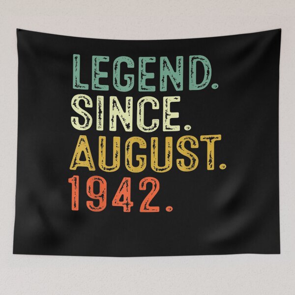 Item preview, 80 Year Old Gifts Legend Since August 1942 80th Birthday Boy  designed and sold by judyufmi.
