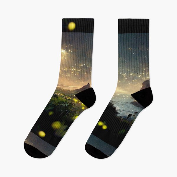 Item preview, Fireflies on the Cliffside Concept Art designed and sold by RadicalWombat.