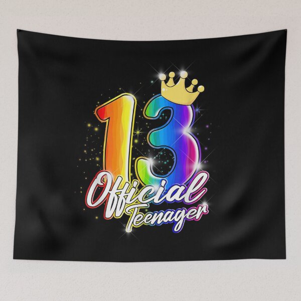 Item preview, 13th Birthday Official Nager In Rainbow 13 Year Old Girls  designed and sold by judyufmi.
