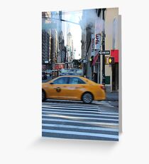 Taxi Greeting Card