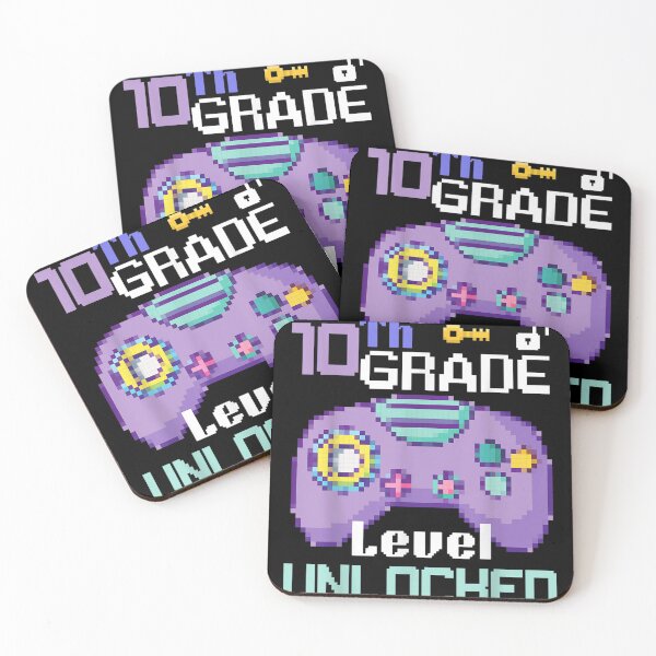 Item preview, 10th Grade Level Unlocked Video Game Pixel Purple Gamer Boys  designed and sold by scirarmav.