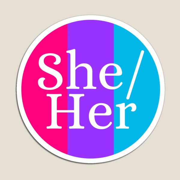 Artikelvorschau, She Her Androgyne Rainbow Pronomen Androgyne Geschlechtsidentität entworfen und verkauft von prideXrainbow.