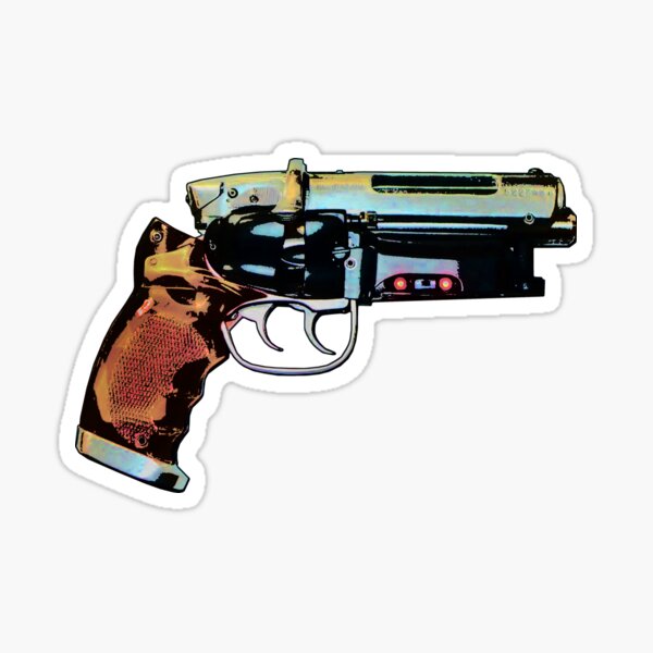 Blade Runner Gun Sticker