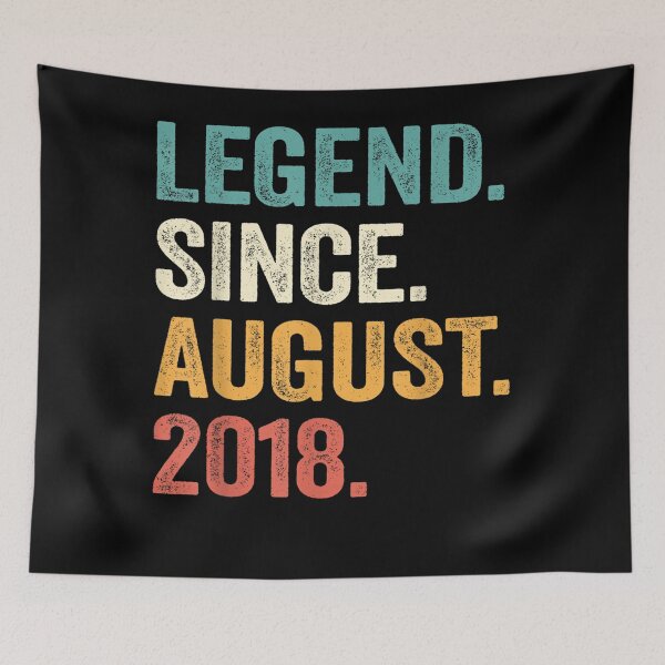 Item preview, 4th Birthday Gifts 4 Years Old Boy Legend Since August 2018  designed and sold by judyufmi.